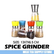 Manual Glass Salt Pepper Mill Grinder Spice Grinding Bottle Multifunction Seasoning Bottle