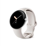 Google - Pixel Watch 藍牙/Wi-Fi 銀色不鏽鋼錶殼/粉筆白錶帶 (平行進口)