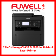 FUWELL- CANON imageCLASS MF269dw II 4-in-1 Print/Scan/Copy/Fax Monochrome Laser Printer [50-Sheets 2-sided Auto Document Feeder/Auto Duplex Print][Promotion from 20 Mar - 31 May 2024 *Last Day Redemption: 15 Jun 2024][Free $40 NTUC Voucher]