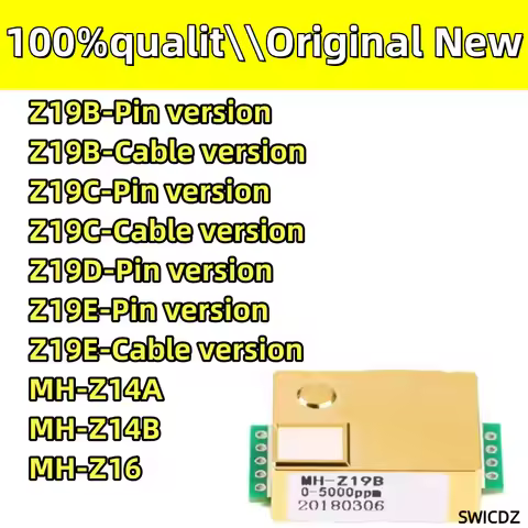 100% new original MH-Z19B/MH-Z19C/MH-Z19D/MH-Z19E/MH-Z14A/Z14B/MH-Z16 NDIR CO2 Sensor