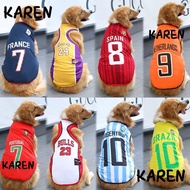 KAREN Dog Vest, Large Breathable Dog Sport Jersey, Summer Medium 4XL/5XL/6XL Puppy T-Shirt