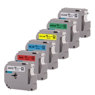 12mm*8m Label Maker M labelTape MK231 M-K231 mk231 Black on White Compatible for Brother P-Touch Lab