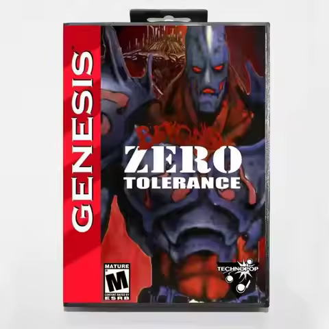 Beyond Zero Tolerance MD Game Card with US Box for 16 Bit Sega Megadrive Genesis Console