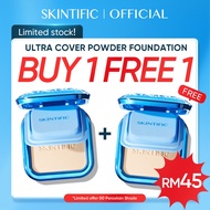 SKINTIFIC TWC Bedak Compact Cushion 9g Powder foundation full coverage Concealer face oil Control co