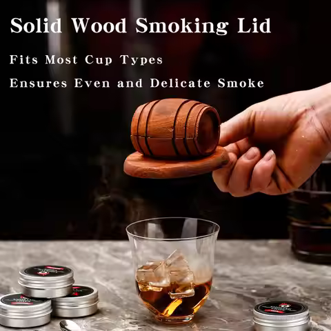 Wooden Spirits Infuser Bar Tool Whiskey Smoker Whiskey Cocktail Smoker For Men Old Fashioned Smoker