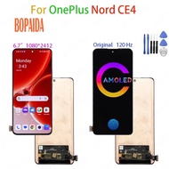 Original 6.7" AMOLED For OnePlus NordCE 4 Nord CE 4 LCD Display Touch Screen Digitizer Assembly For 
