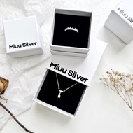 Miuu Silver jewelry box, rings, necklaces, earrings, jewelry box not included