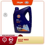 GULF Max 15W-40 (4L)- Mineral Engine Oil (15W40) Minyak Hitam Kereta