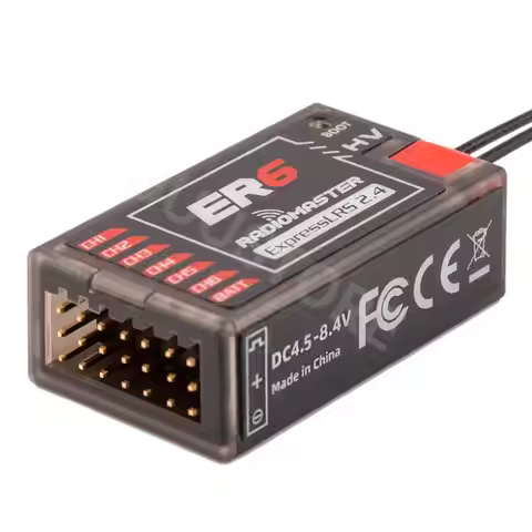 Receiver ER4 Radiomaster PWM 4CH/ER6 ER6G ER6GV 2.4G 6CH/ER8 ER8G ER8GV 8CH CRSF ExpressLRS 2.4Ghz 1
