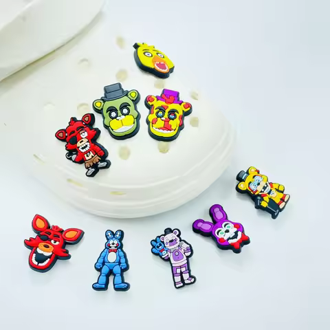9Pcs Cartoon Shoe Charms Fits Crocs Sandals Shoes Decoration, Cute Accessories Charms for Kids Boys 