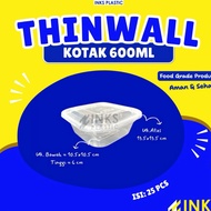 THINWALL 600 SQUAREML 600ML (25 PCS)