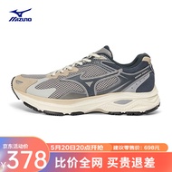 美津浓（MIZUNO）【RACER S】软底轻便运动跑步鞋子男 女缓震透气休闲慢跑鞋 06/薄雾灰/檀黑色 42