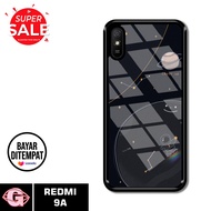 Case Redmi 9A - Casing Redmi 9A Terbaru GRAND88 [ Kartun Astronot ] Silikon Redmi 9A - Case Hp Glosy - Cassing Hp - Softcase Glass Kaca - Softcase Redmi 9A - Kesing Redmi 9A - Kondom Hp - Case Terlaris - Case Terbaru