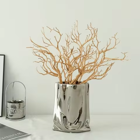 New Long Artificial Plants Antler Shaped Plastic Fake Tree Branch Decorative Coral Branches Living R