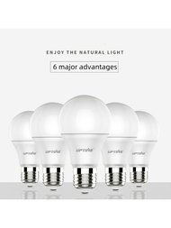 1入多功能led燈泡e27螺紋底座能源效率高超亮無閃燈护眼家庭和工厂照明燈泡