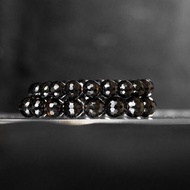 鑽石切割黑碧璽手珠