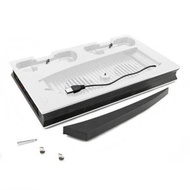 全城熱賣 - 適用於PS5數碼版/光驅版主機散熱風扇手柄充電底座 帶燈底座支架（白色）