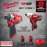 Milwaukee Power Tools Buy 1 Get 1 Free Combo Set RM988