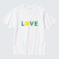 เสื้อยืดลายกราฟิกแขนสั้น PEACE FOR ALL (ROGER FEDERER)