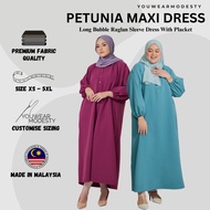 YouWearModesty Petunia Jubah muslimah dress plus size baju raya plus size 2024