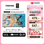 Toshiba TV 32E31RP ทีวี 32 นิ้ว HD Wifi รุ่น Dolby Audio Smart  TV