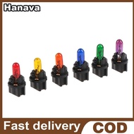 (Hanaya) 10PCS T5.5 Led Bulb W1.2WCar Interior Lights Dashboard Heating Indicator Wedge Auto Instrum