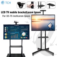 TV stand,Heavy-Duty Mobile TV Stand – Adjustable Height & Shelf for 32 to 95 Inch Displays