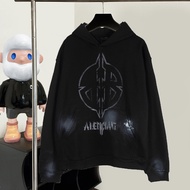 9T9S Balen ''BLCG BB Shield Graffiti Letter Print Hooded Sweatshirt Men Women High Version B Special