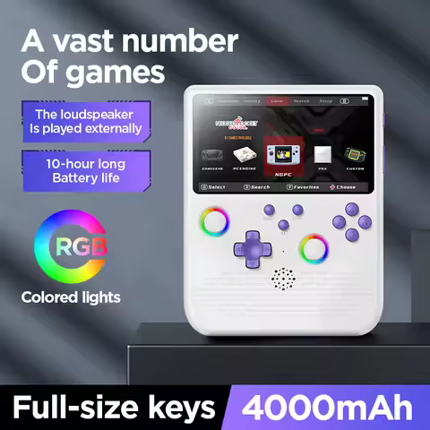 H5 Retro Handheld Game Console Linux System 5.0-inch IPS HD 4K With 64G 20000 Games Portable Pocket 