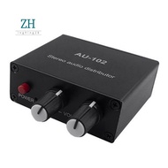 1 Piece Audio Distributor Stereo Audio Mixer 1 Input 2 Output Audio Mixer Multi-Channel  Splitter fo