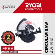 Kyocera Circular Saw AW - 1910 / Gergaji Listrik / Mesin Gergaji Kayu FREE Tool Box Mini B250 Kenmas