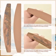 240/240 KADS Grit Half Moon Curved Nail File Double Side Sandpaper Nail Sanding Grinding Gel Nail