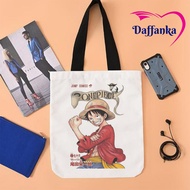 One Piece Monke D Luffy Canvas Tote Bag Tote Bag Cover Comic 01