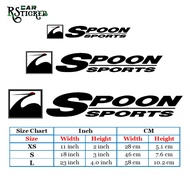 Spoon Sports Car Sticker