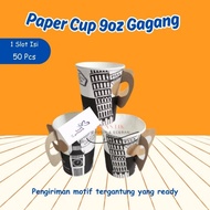 Paper Cup Coffee Cup Paper Handle 9oz Without Lid l Heat Resistant Coffee Paper Cup 9 Oz Handle