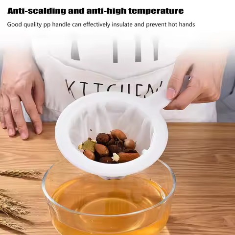 80/200/450 Mesh Reusable Nylon Ultra Fine Filter Mesh Strainer Spoon Sieve Soy Milk Juice Coffee Foo