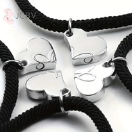 [JCBV] Four-leaf Clover Magnetic Best Friendship Bracelets For 4pcs Women Men Magnet Heart Best Frie