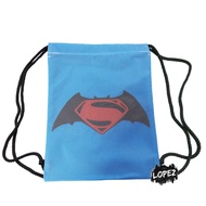Batman VS Superman Mesh Bag Superhero Drawstring Bag/ Batman DC Comics Gotham City Lopez Backpack/