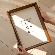 Customized Photo Frame🔥Solid Wood Photo Frame Nordic Style Walnut Photo Frame A1 A2 A3 A4 Photo Fram