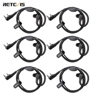 Retevis RT22 Walkie Talkies Earpiece with Mic 2 Pin Earhook Two Way Radio Earpiece for Retevis H-777