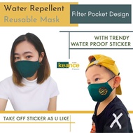face mask essential mask mask 3ply Full Pcs 3.0 Water Proof Reusable Mask with Filter Pocket Design 