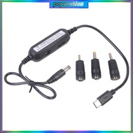 POP USB C 5V to 1 2V-12V Converters Step Up voltages Converters Cable C to 5 5x2 1
