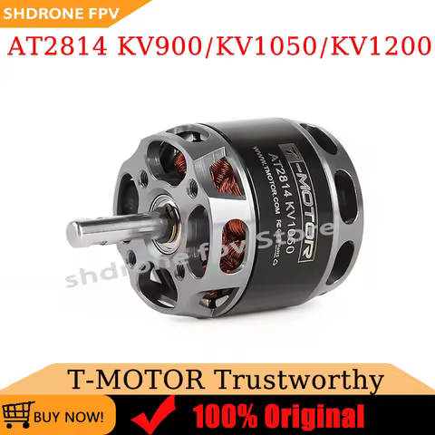 Original T-MOTOR AT2814 KV900 KV1050 KV1200 Long Shaft Brushless Motor LiPo 3-4S for Multicopter Rac