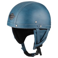 VOSS vintage motorcycle classic helmet retro scooter half helmet with Builtin visor lens moto casco 