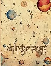 Quaderno Vintage - Universo di Pensieri - Quaderno a Righe: Formato R1 da 120 Pagine (21.59 x 27.94 