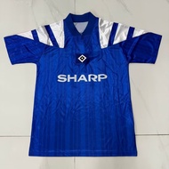 92-93 HB Blue Retro Away Short-Sleeve Football Jersey S-XXL