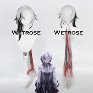 【Wetrose】 Ready stock Genshin Impact New Arlecchino The Knave Fatui Harbingers Cosplay Wig