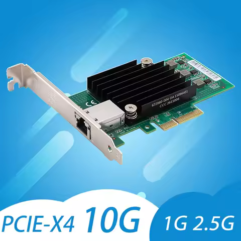 Marvell AQC107 For INTEL X550-T1 PCI-E X4 1G 2.5G 10G Ethernet Server Converged Network Adapter