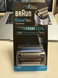（不議價，全新未開盒，德國🇩🇪制）原裝Braun 40B 專用刀頭刀網組 適用於CoolTec 冰感系列