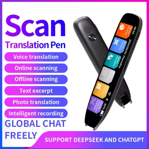 Scan Translator Pen, Dyslexia Assist Tool, Text‑to‑Speech Reading Pen for Elderly & Language Learner